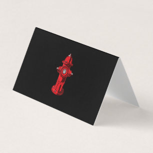 Rood grafisch vuurwerkpapier voor brandweerhaard visitekaartjes