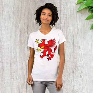Rood Griffin Vrouwen T-shirt