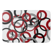 Rood, grijs en zwart badmat (Voorkant)