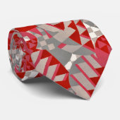 Rood/grijs stropdas voor kunstdecodesign van 1920 (Opgerold)