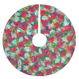 Rood groen blauw Geel Abstractie Kerstboom Rok
