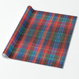 Rood, groen, blauw Tartan Pset Gift Wrap Cadeaupapier