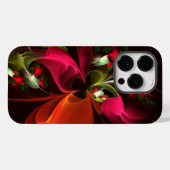 Rood Groen Bloemen Modern Abstract Kunstpatroon #0 Case-Mate iPhone Case (Achterkant (horizontaal))