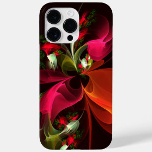 Rood Groen Bloemen Modern Abstract Kunstpatroon #0 Case-Mate iPhone 14 Pro Max Hoesje
