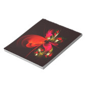 Rood Groen Bloemen Modern Abstract Kunstpatroon #0 Notitieblok (Gedraaid)