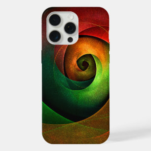 Rood Groen Bloemen Modern Abstract Kunstpatroon #2 iPhone 15 Pro Max Hoesje