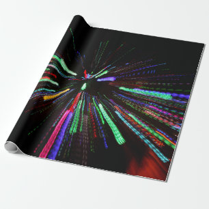 Rood, groen en blauw abstract schilderij cadeaupapier