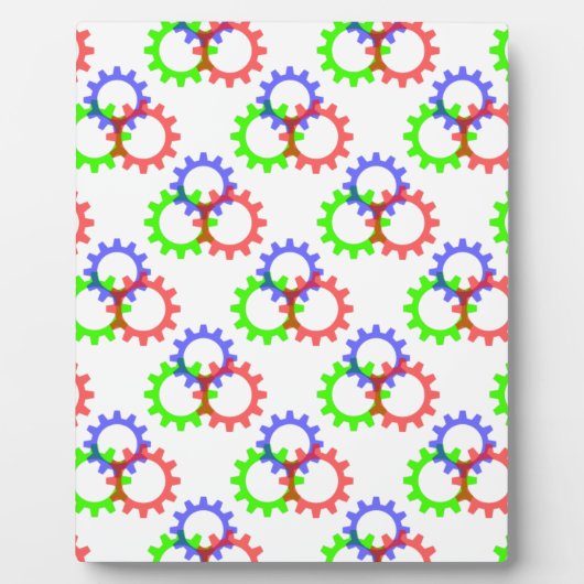 Rood, groen en blauw vistuig fotoplaat (Voorkant)