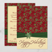 Rood, Groen, en de Uitnodiging van de Kerst van Cr (Voorkant / Achterkant)