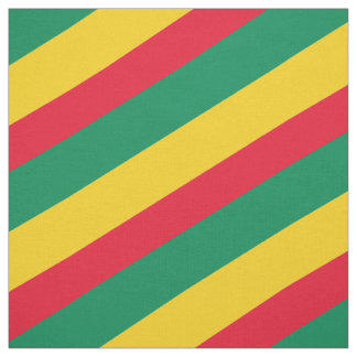 Rood, groen en geel gestreepte patroon stof