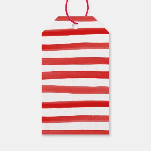 Rood Groen en Goud Tropische Ananas Kerstmis Cadeaulabel (Achterkant)