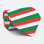 Rood, groen en wit Stropdas (Opgerold)