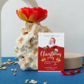 Rood Groen Geel Moderne Uitnodiging van het Kerstm