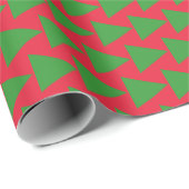 Rood groen geometrisch inpakpapier (Rol Hoek)