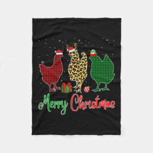 Rood Groen Geplaagd Luipaardkippen Santa Elf Pet C Fleece Deken
