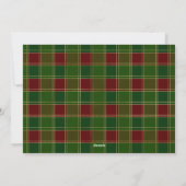Rood Groen Gingham Plaid Aangepaste Foto Kerstmis Feestdagenkaart (Achterkant)