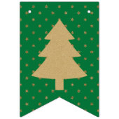 Rood Groen Goud Kerstmis Vlaggetjes (Derde vlag)