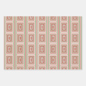 Rood, groen goud Trio Wrapping Paper Sheets (Voorkant)