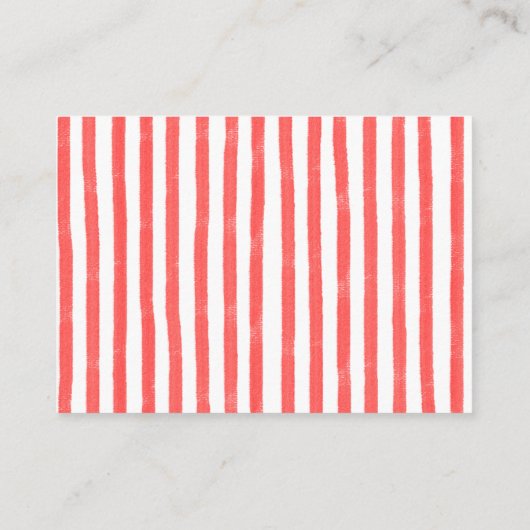 Rood Groen Holy Cannoli Baby shower Luier Raffle Informatiekaartje (Achterkant)