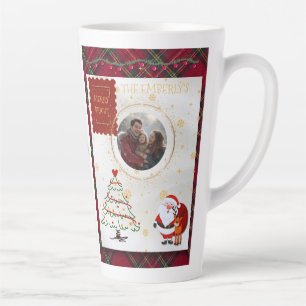 Rood Groen Karo Kerstmis  Latte Mok