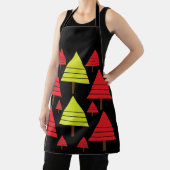 Rood-groen kerstboom mooie keuken bakken schort (Insitu)