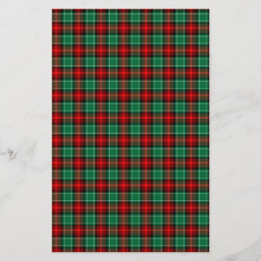 Rood Groen Kerstmis Plakken Scrapbook Stationery Briefpapier (Voorkant)