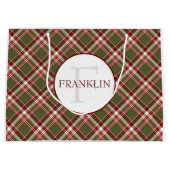 rood-groen klassiek spelmonogram groot cadeauzakje (Voorkant)