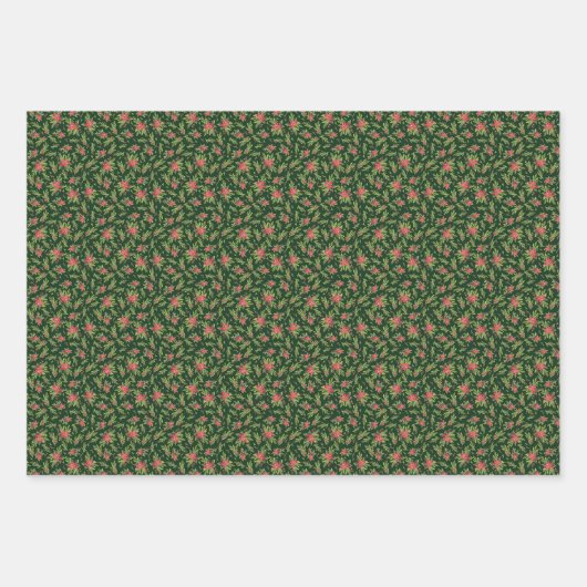 Rood, groen omhuld papier voor chrictmac inpakpapier vel (Voorkant 2)