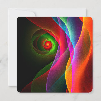 Rood Groen Oranje Modern Abstract Kunstpatroon #22 Kaart