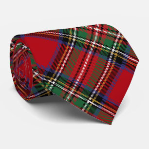 Rood Groen Plaid Rustiek Classic Stewart Tartan Stropdas