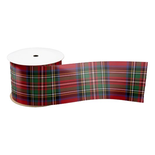 Rood Groen Plaid Rustieke Clan Stewart Tartan Lint (Spoel)