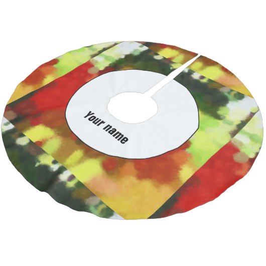 Rood groen schilderij kerstboom rok (Gekanteld)