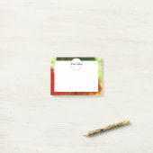 Rood groen schilderij post-it® notes (Op bureau)