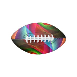 Rood Groen Sinaasappel Modern Abstract Kunstpatroo American Football