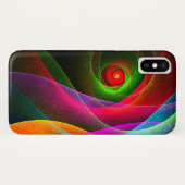 Rood Groen Sinaasappel Modern Abstract Kunstpatroo Case-Mate iPhone Case (Achterkant (horizontaal))