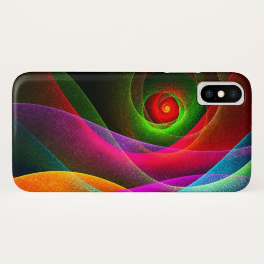 Rood Groen Sinaasappel Modern Abstract Kunstpatroo Case-Mate iPhone Case (Achterkant (horizontaal))
