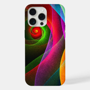 Rood Groen Sinaasappel Modern Abstract Kunstpatroo iPhone 15 Pro Max Hoesje