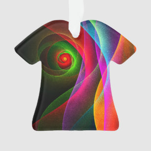 Rood Groen Sinaasappel Modern Abstract Kunstpatroo Ornament