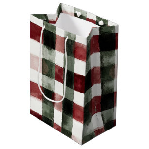 Rood Groen Strepen Verjaardag Medium Cadeauzakje