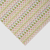 Rood Groen Traditionele Kersttrui Stripe Fun Tissuepapier (Detail)