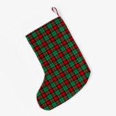 Rood Groen Vakantiepatroon Stocking Kleine Kerstsok (Achterkant (Hangend))