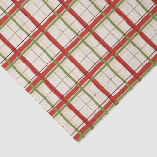 Rood & Groen Vensterruit Geruit Tissuepapier