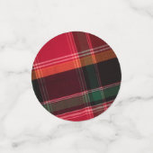 Rood Groen Vierkant Plaid Madras Patroon Confetti (Kleine voorkant)