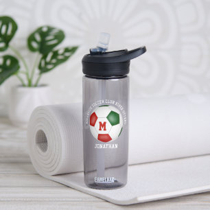 Rood Groen Voetbal Team Kleuren Jongens Meisjes Cu Waterfles