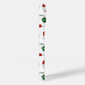 Rood groen voetballen patroon monogram Case-Mate iPhone case (Achterkant / Rechts)