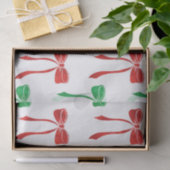 Rood & Groen Waterverf Boog Patroon Tissuepapier (Geschenk)