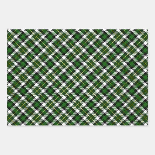 Rood groen wit en zwart gekleed inpakpapier vel (Voorkant 2)