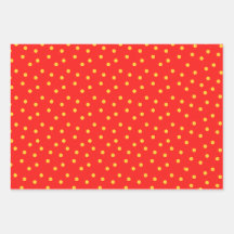 Rood Groen Wit Geel Polka Dot