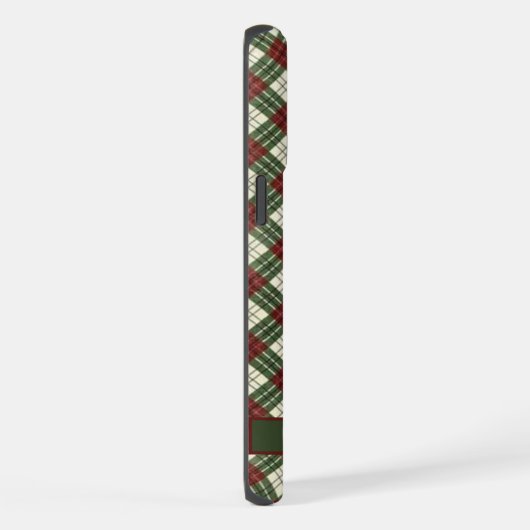  rood groen wit geruit patroon iPhone hoesje (Rechterkant)