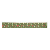 Rood Groen Wit Snoepstokken met Groene Backing Lint (Voorkant)
